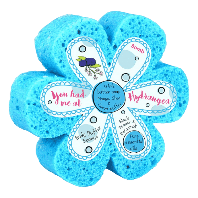 You Had Me At Hydangea Body Buffer Shower Sponge