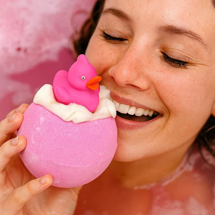 Pink Ducky Toy Bath bomb