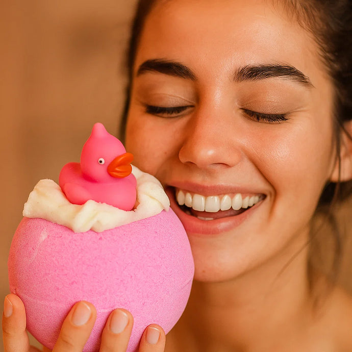 Pink Ducky Toy Bath bomb
