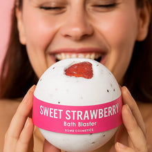 Sweet Strawberry Vegan Raw bath bomb