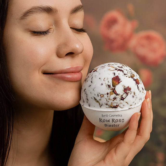 Rose Vegan Raw bath bomb