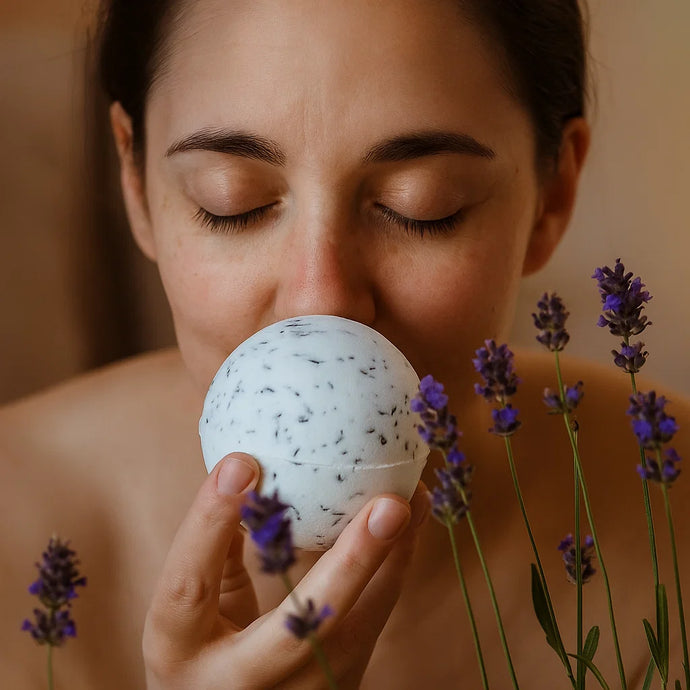 Lavender vegan RAW bath bomb