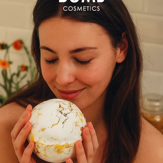 Marigold vegan RAW bath bomb