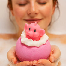 Pink Elephants & Lemonade Toy Bath bomb