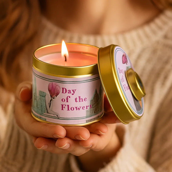 Day of the Flowers Tin Candle