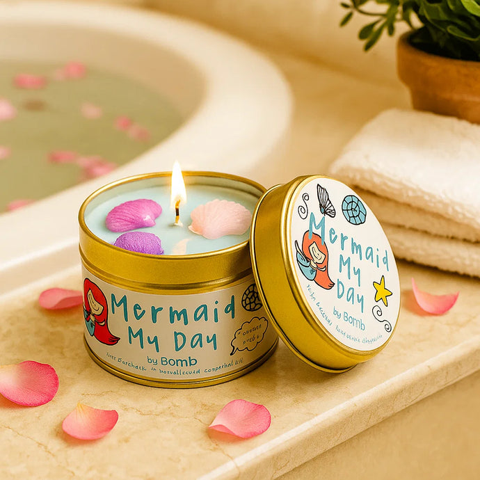 Mermaid My Day Tin Story Candle