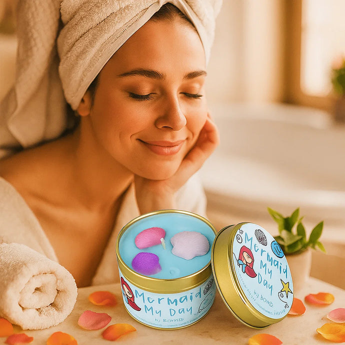 Mermaid My Day Tin Story Candle