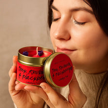 Pink Rhubarb & Blackberry Tin Candle