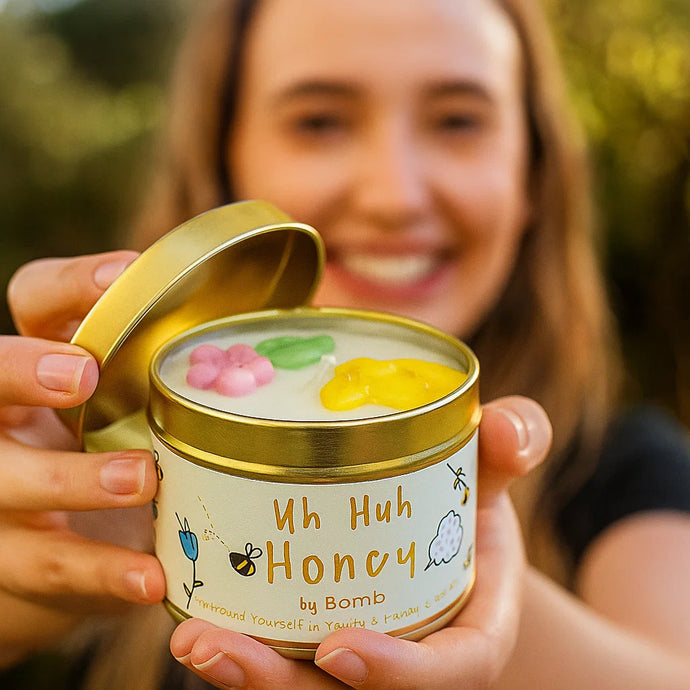Uh Huh Honey Tin Story Candle
