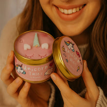 Unicorn Tales Tin Story Candle