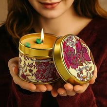Vintage Velvet Tin Candle