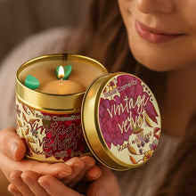 Vintage Velvet Tin Candle