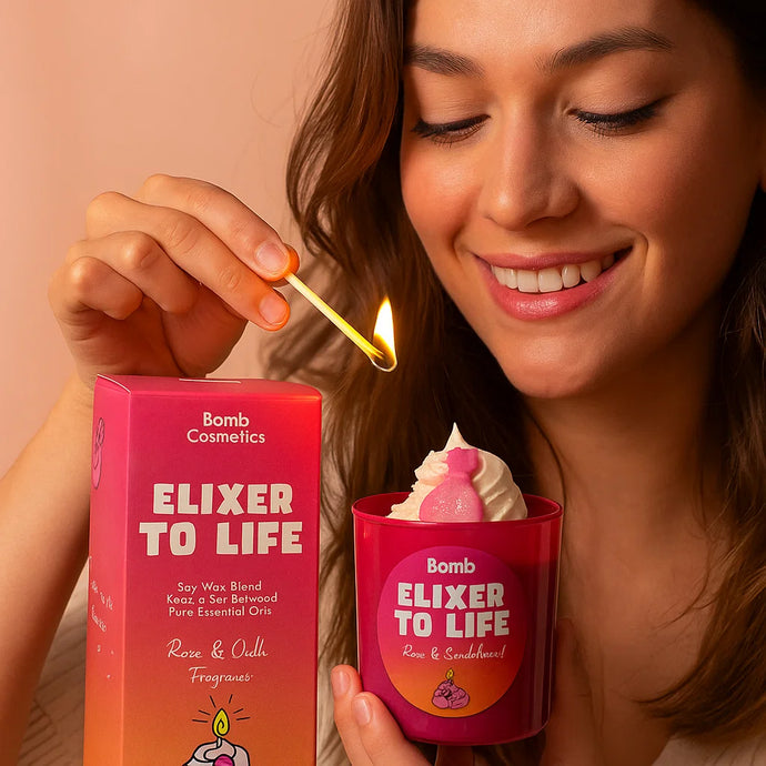 Elixir of Life Piped Glass Candle