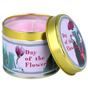 Day of the Flowers Tin Candle