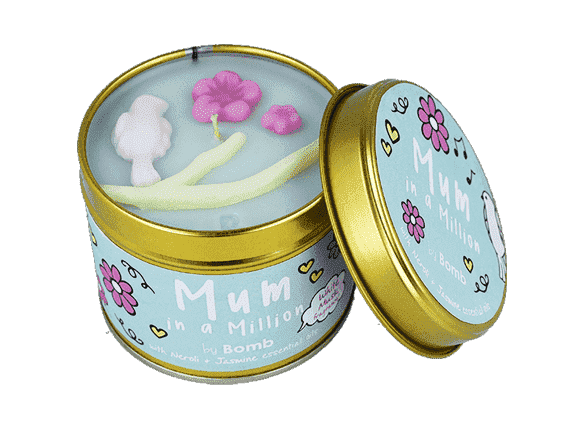 Mum In A Million Tin Candle