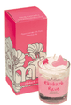 Rhubarb Rave Piped Glass Candle