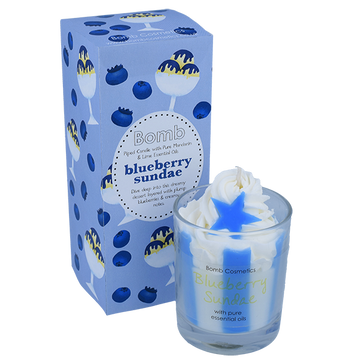 Blueberry Sundae Piped Candle
