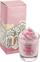 Pink Bubbly Piped Candle