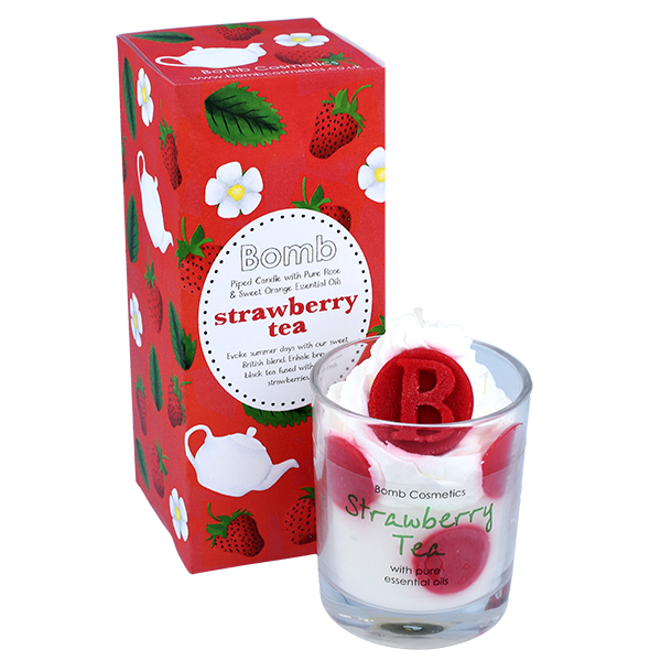 Strawberry Tea Piped Candle Case 4