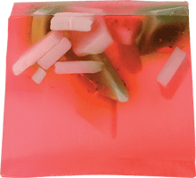 Strawberry Fields Soap Sliced