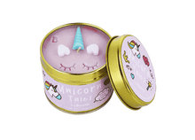 Unicorn Tales Tin Story Candle